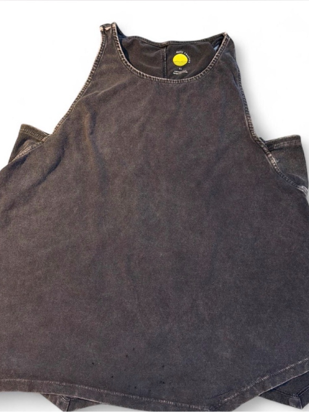 Daily practice, anthropologie Washed Black distressed Tank Top